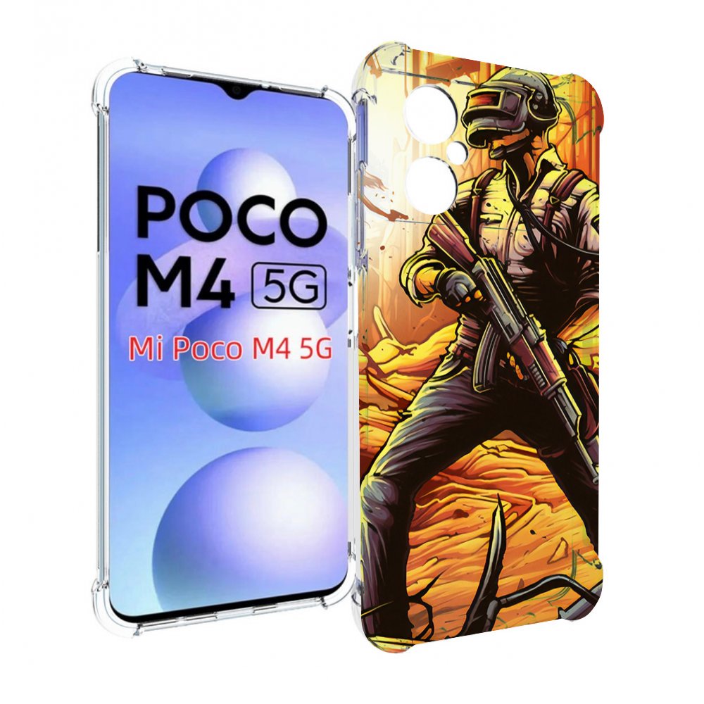 

Чехол MyPads Пабг для Xiaomi Poco M4 5G, Прозрачный, Tocco