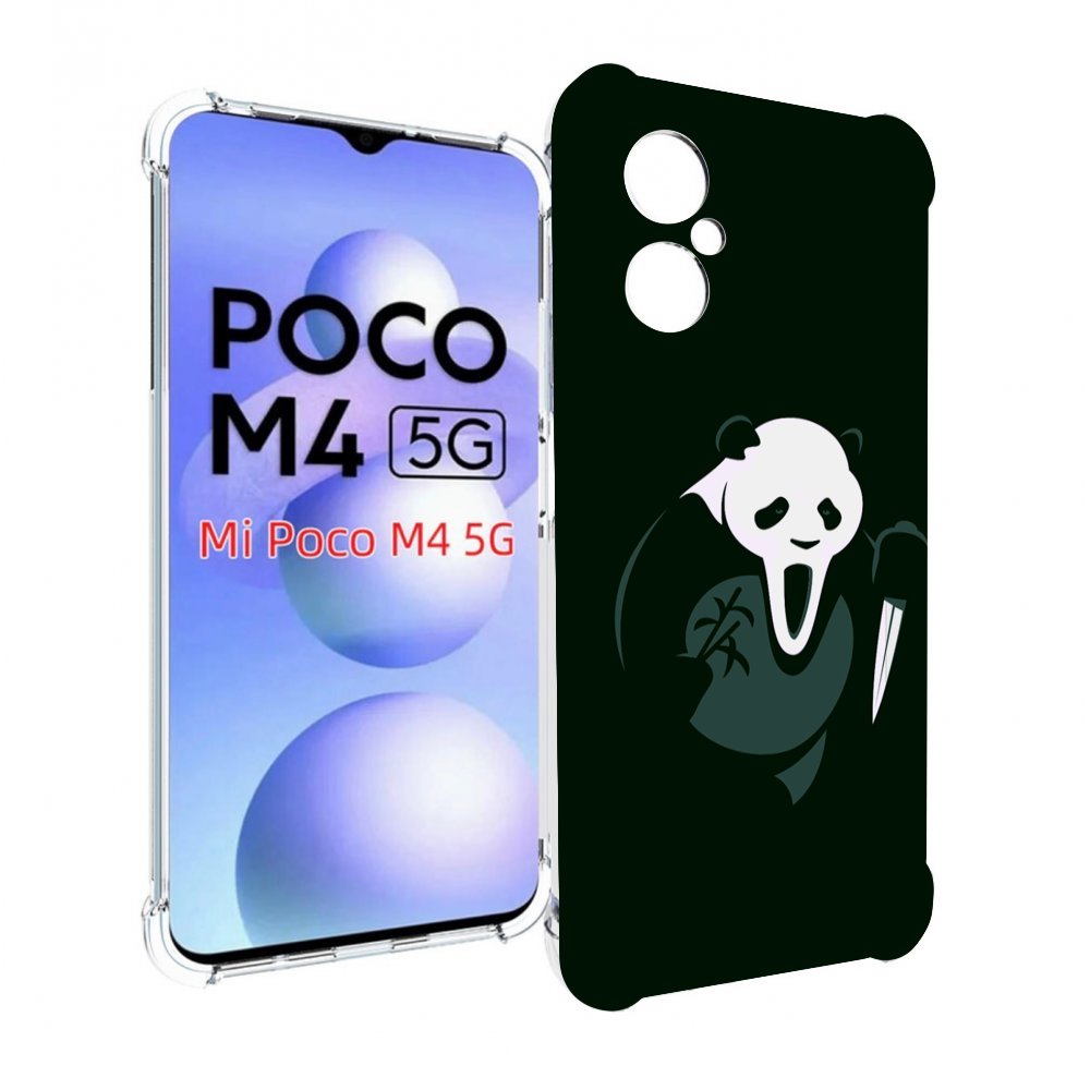 

Чехол MyPads Панда-крик для Xiaomi Poco M4 5G, Прозрачный, Tocco