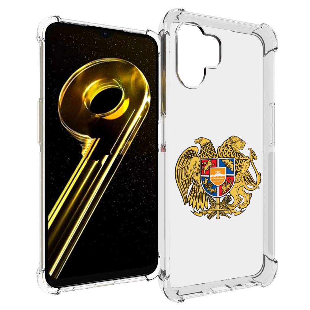 

Чехол бампер MyPads герб-армении для Realme 10 5G противоударный, Прозрачный, Tocco