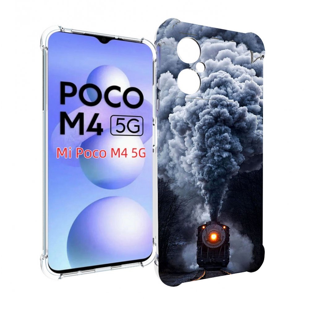 

Чехол MyPads Паровоз для Xiaomi Poco M4 5G, Прозрачный, Tocco