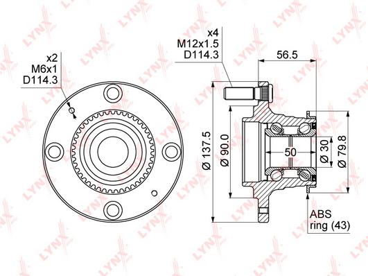 

Wh-1067_к-кт подшипника ступицы задней mitsubishi lancer ix all 03-08