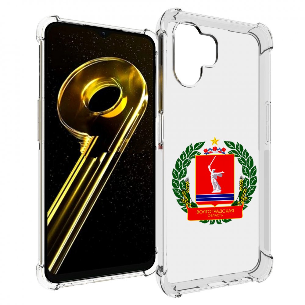

Чехол бампер MyPads герб-волголградскои-области для Realme 10 5..., Прозрачный, Tocco