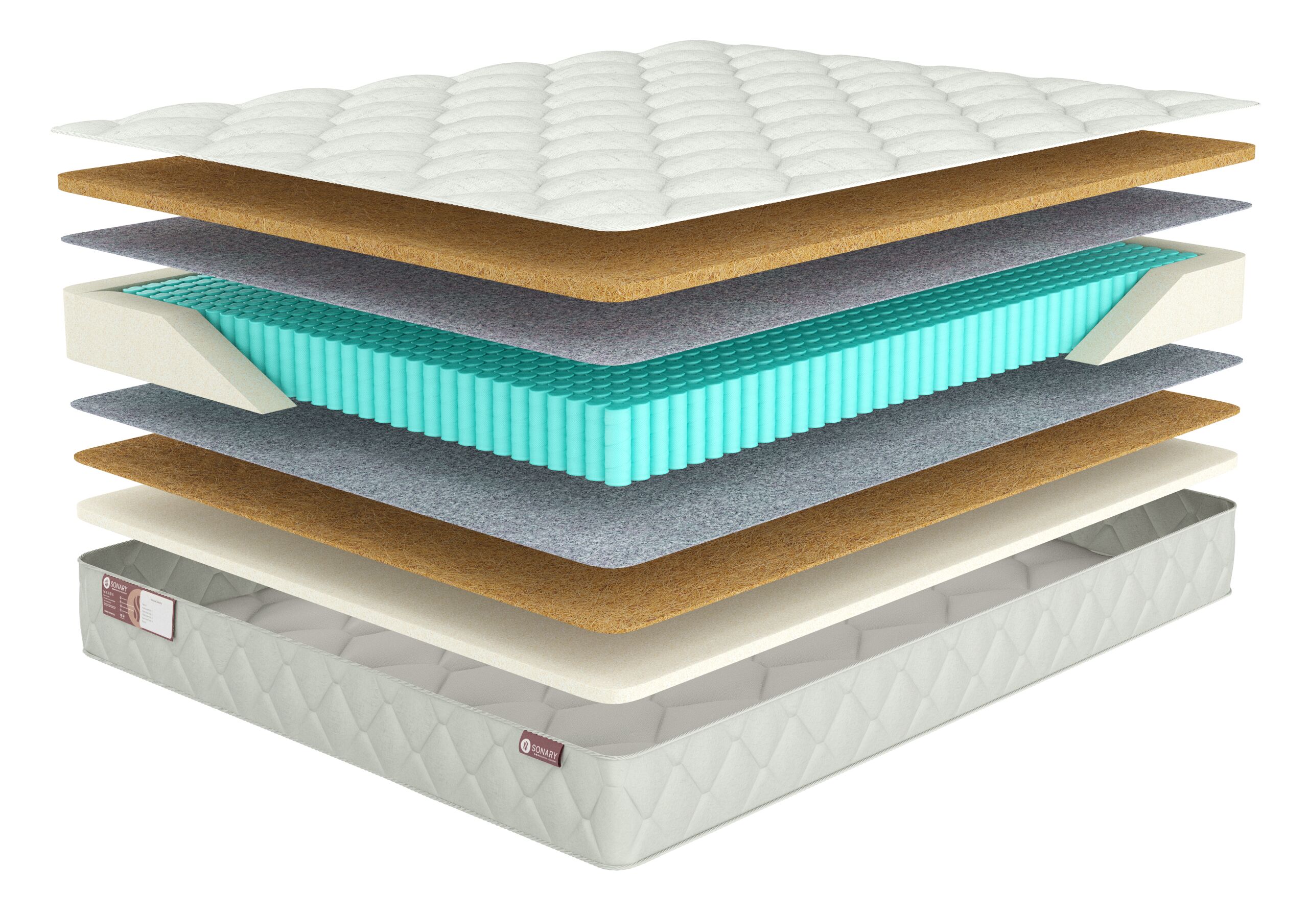 

Матрас Sonary Flow Arta 190х210, Бежевый;белый;серый;серебристый, Arta