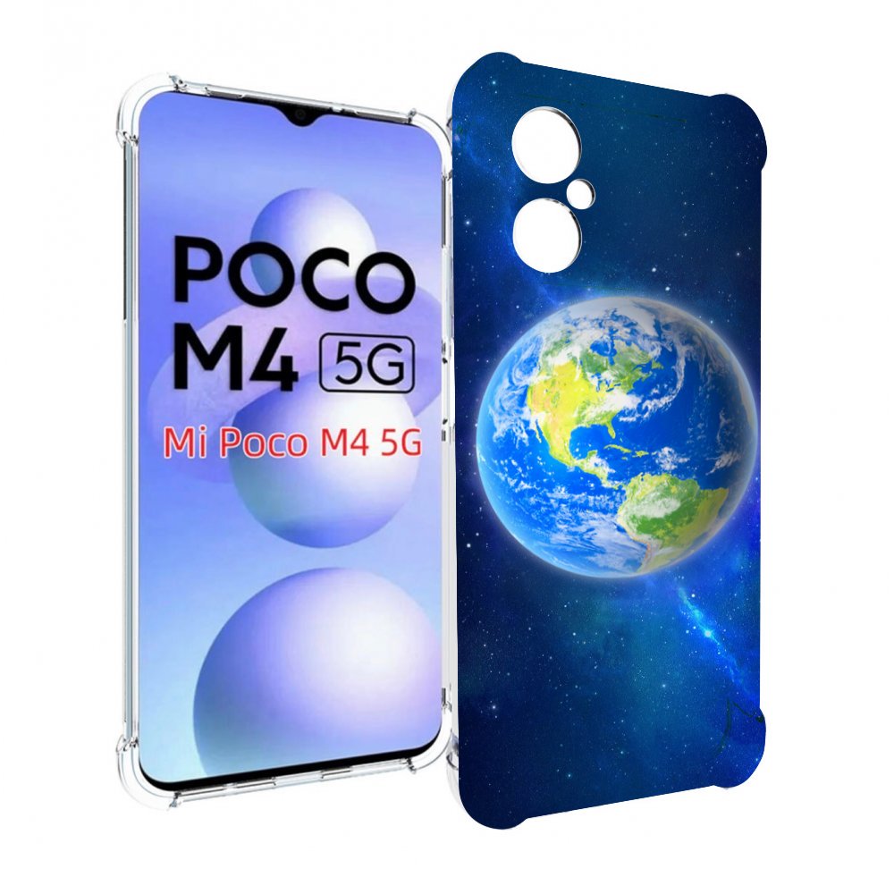 

Чехол MyPads Планета-Земля для Xiaomi Poco M4 5G, Прозрачный, Tocco