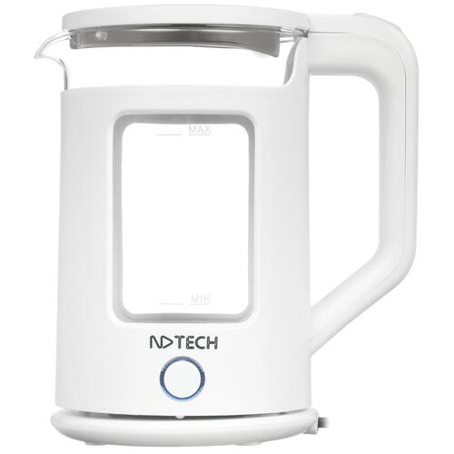 

Чайник электрический NDTech EK081 1.8 л белый, прозрачный, EK081