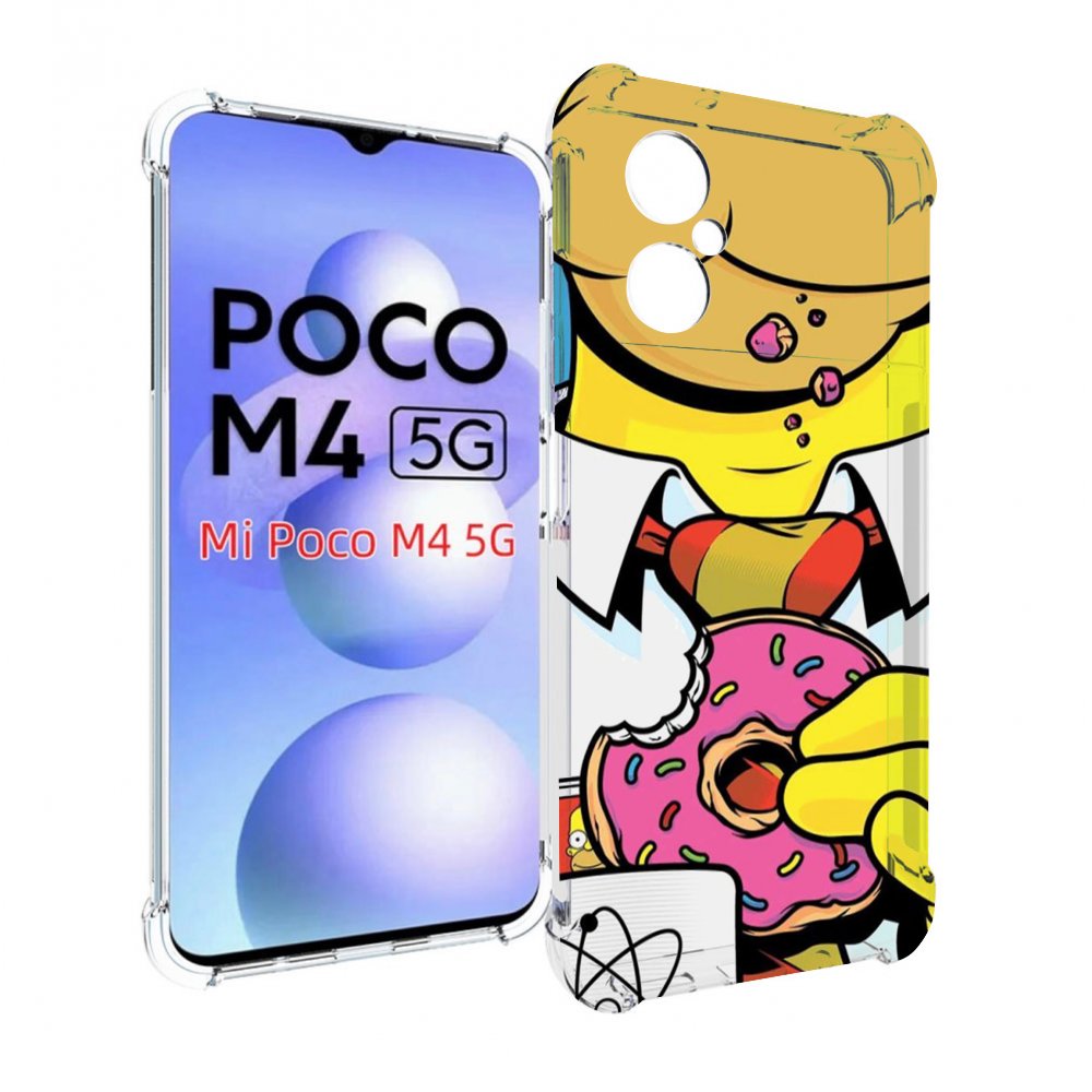 

Чехол MyPads Пончик для Xiaomi Poco M4 5G, Прозрачный, Tocco