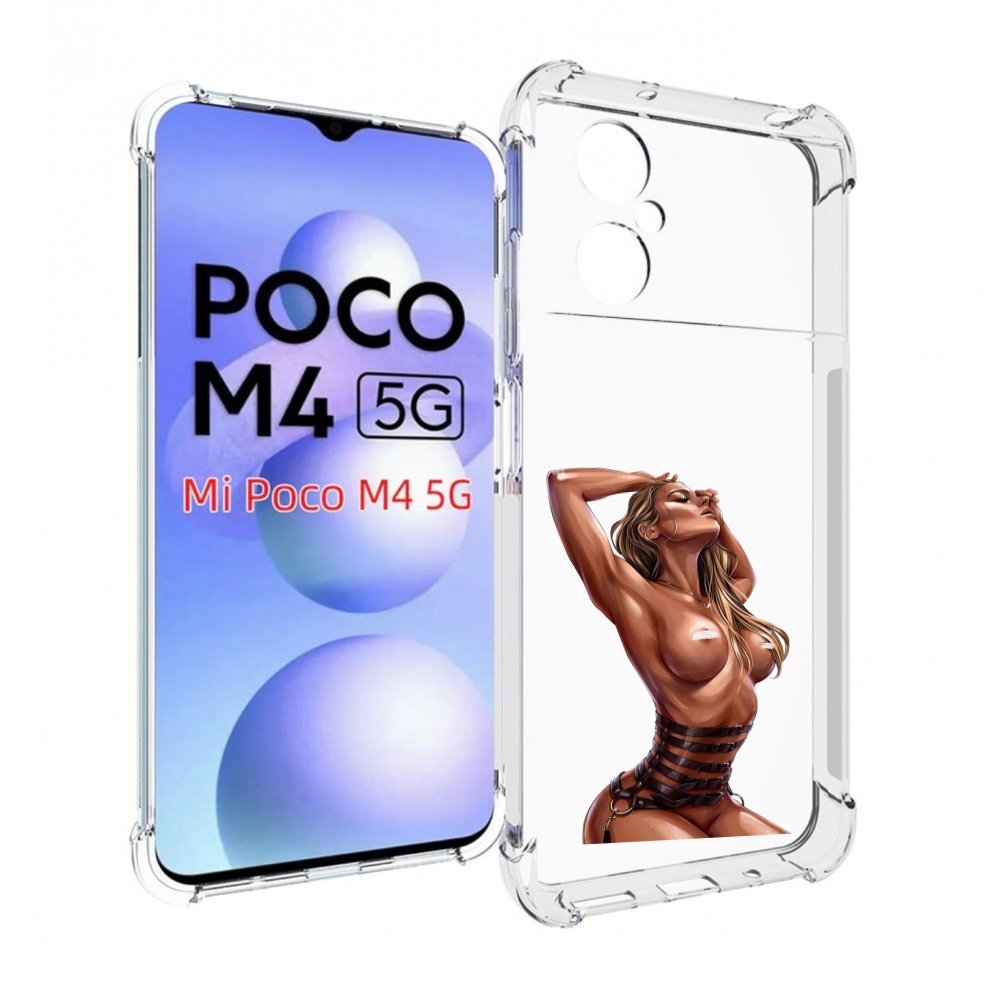 

Чехол MyPads Портупея денский для Xiaomi Poco M4 5G, Прозрачный, Tocco