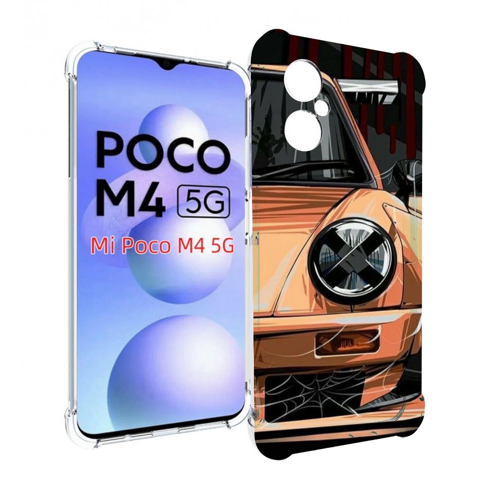 

Чехол Mypads Порш Мужской Для Poco M4 5G, Прозрачный, Tocco