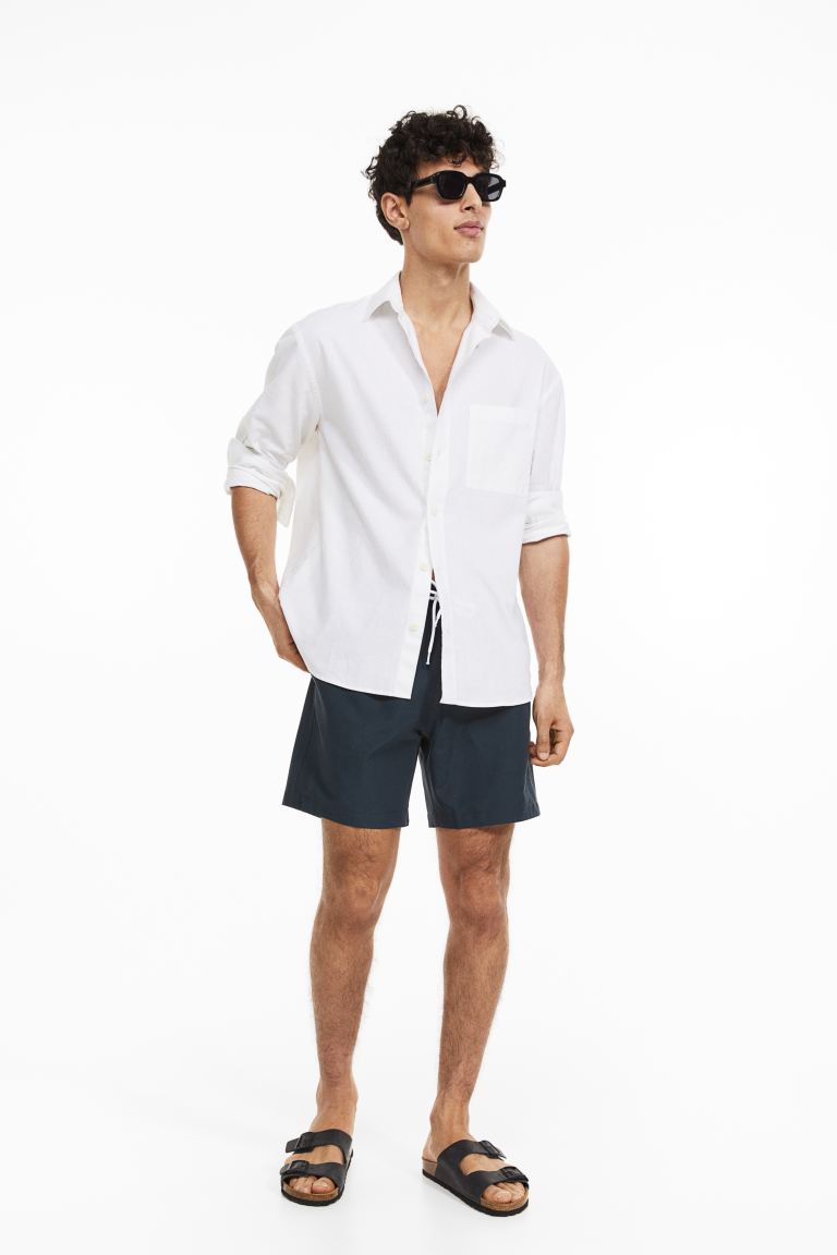 

Шорты мужские H&M 0950733003 синие XS (доставка из-за рубежа), Синий, 0950733003