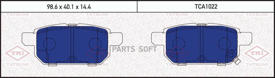 

Комплект тормозных колодок Tatsumi tca1022