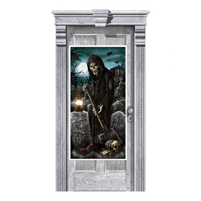 Постер на дверь Amscan Кладбище 85x165 см