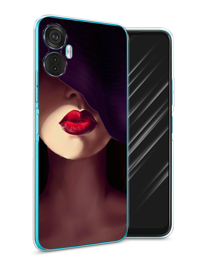 

Чехол Awog на Itel Vision 5 Plus "Красные губы", Черный;бежевый;красный, 3201150-7