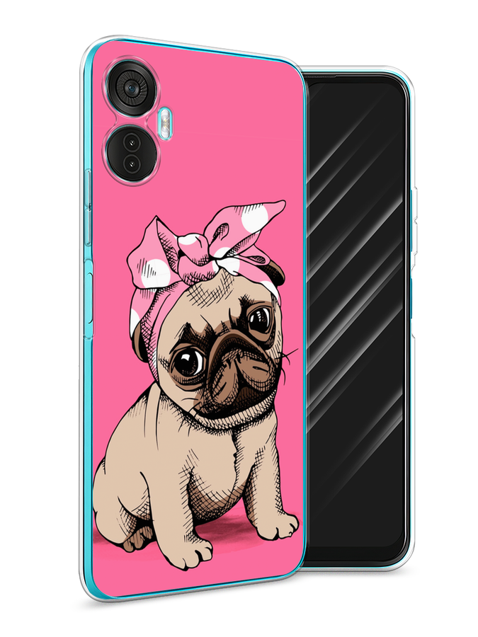 

Чехол Awog на Itel Vision 5 Plus "Dog Pin-Up", Розовый;бежевый, 3201150-2