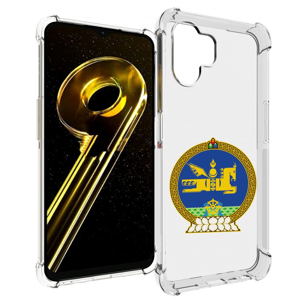 Чехол бампер MyPads герб-монголия для Realme 10 5G противоударный
