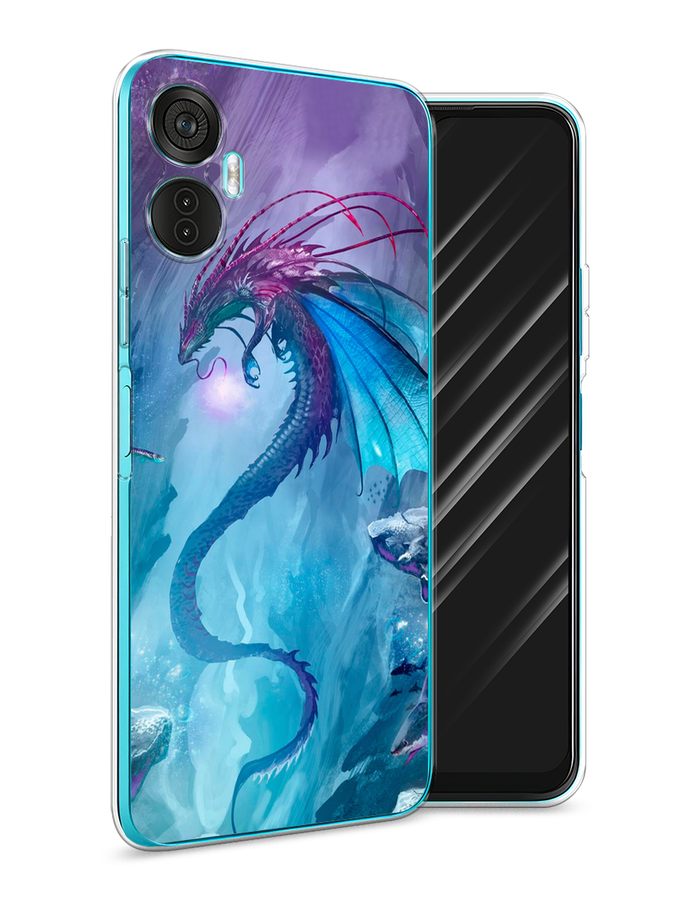 

Чехол Awog на Itel Vision 5 Plus "Водный дракон", Голубой;фиолетовый;синий, 3201150-2