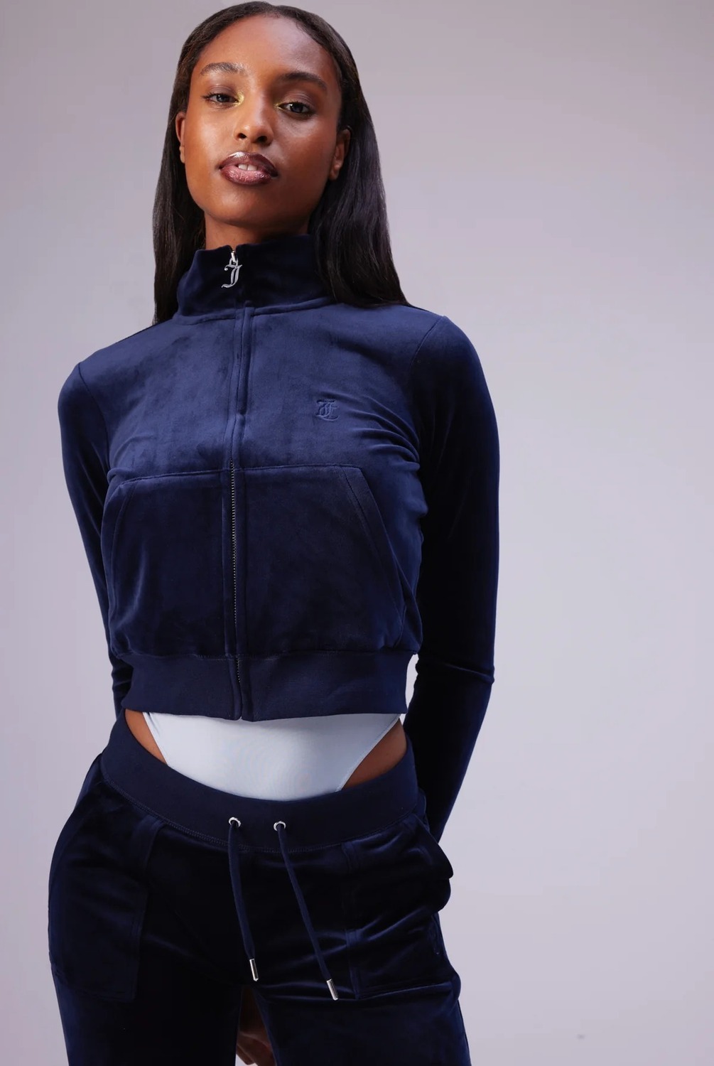 

Толстовка женская Juicy Couture JCCC221005 синяя XS, Синий, JCCC221005