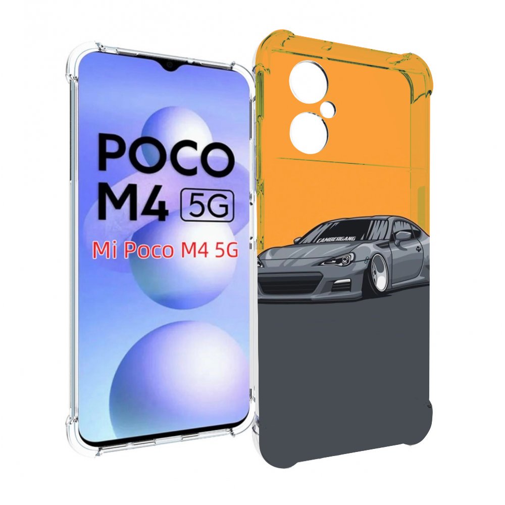 

Чехол MyPads Спорт-кар для Xiaomi Poco M4 5G, Прозрачный, Tocco