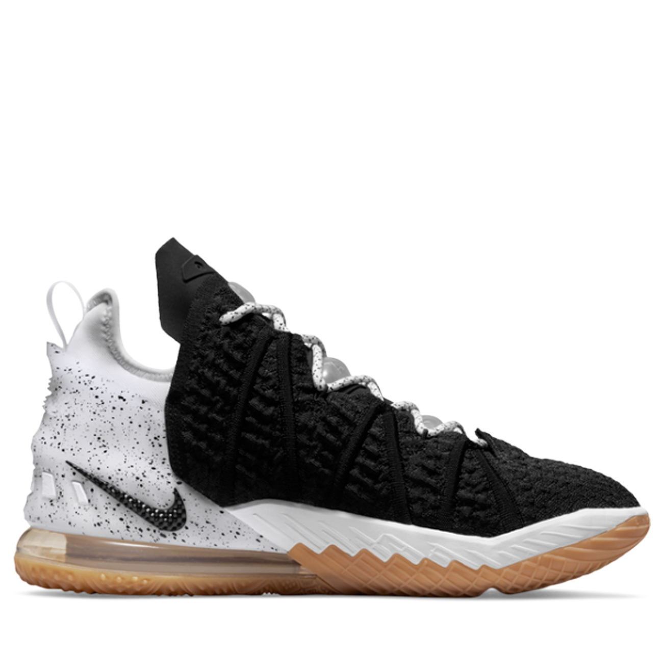 

Кроссовки мужские Nike LeBron 18 EP черные/белые 43 EU, LeBron 18 EP