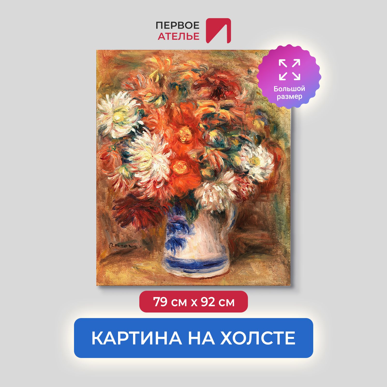 Картина на холсте репродукция Огюста Ренуара 