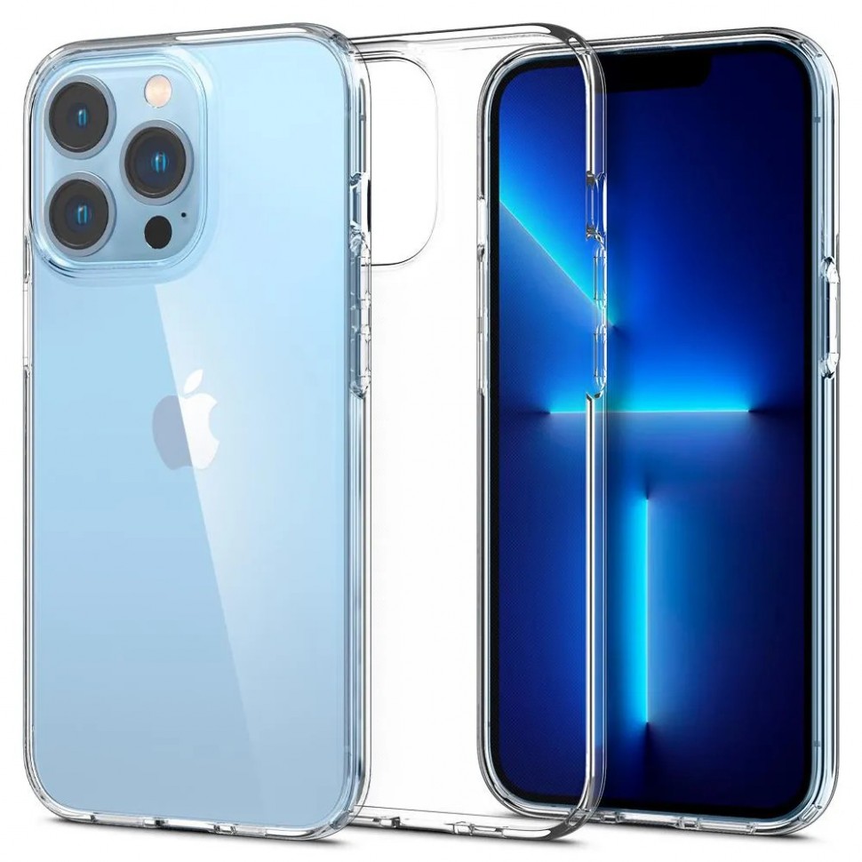 Чехол силиконовый ультратонкий BaseMarket для Apple iPhone 13 Pro Max (прозрачный)