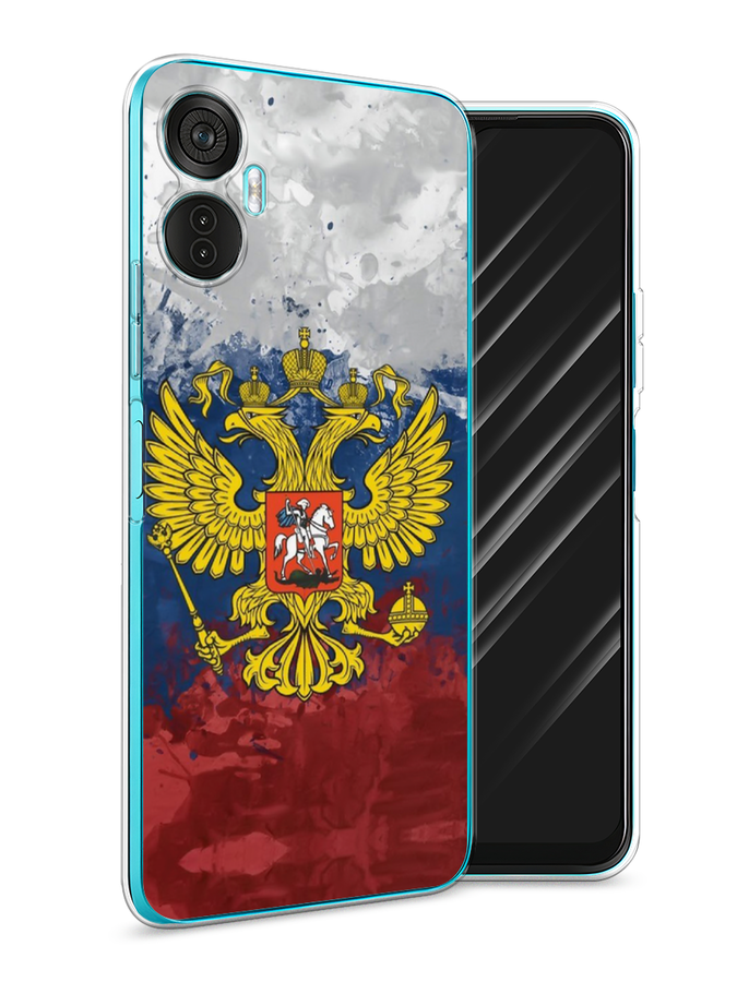 

Чехол Awog на Itel Vision 5 Plus "РФ", Белый;синий;красный, 3201150-5