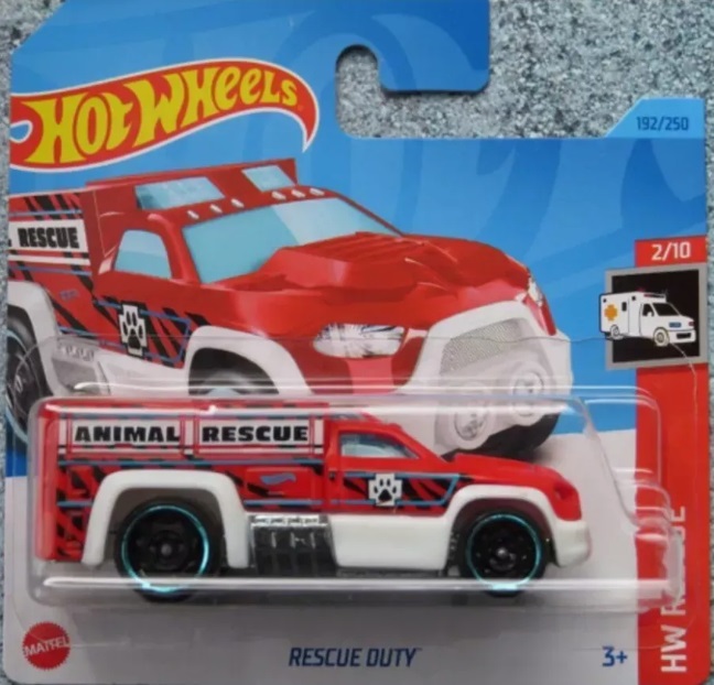 Машинка базовой коллекции Hot Wheels RESCUE DUTY красная 5785/HKK70