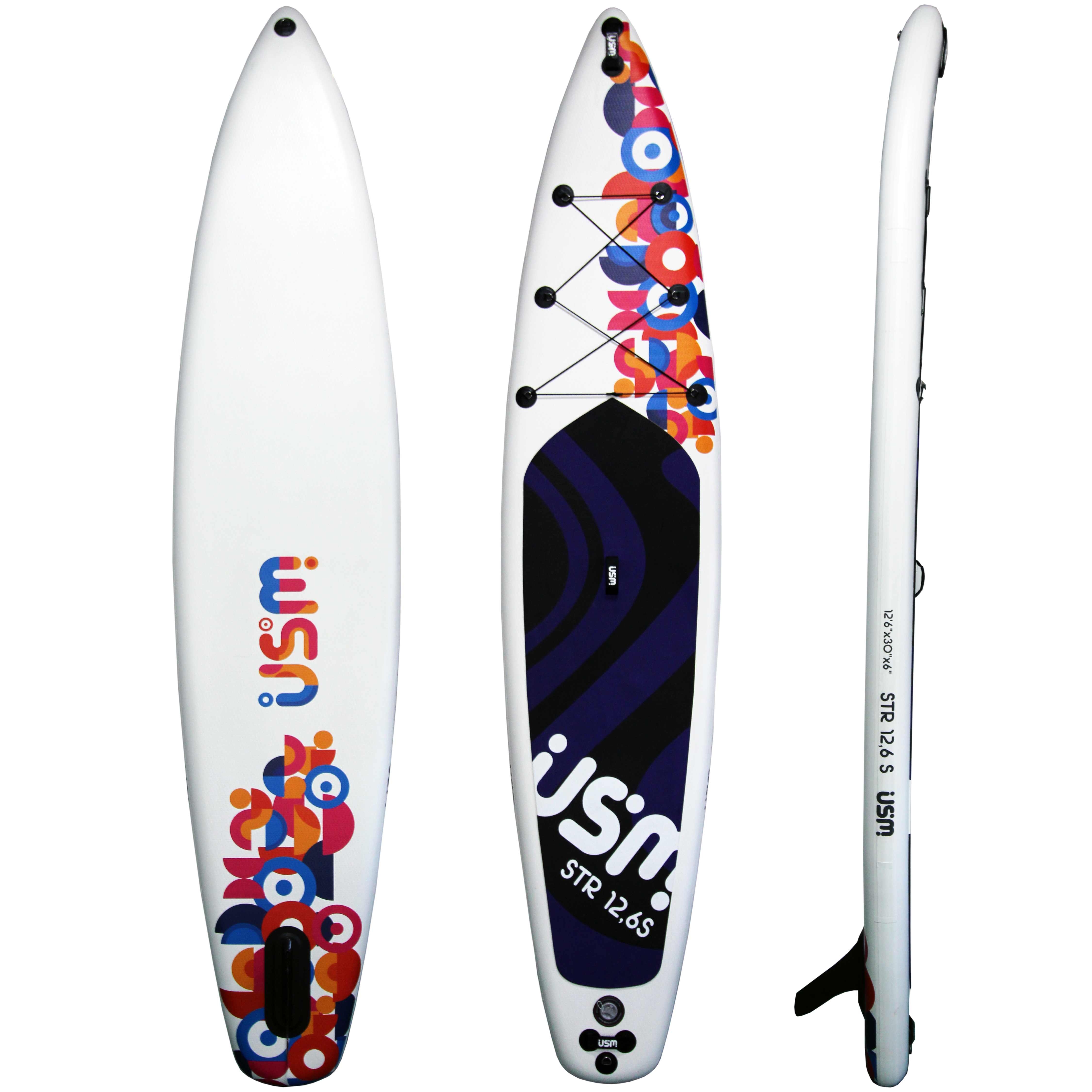 SUP-доска Strength USM 12.6 Sport Paint 384х76х15 см/ 12.6 ft х30х6 дюймов двухслойная