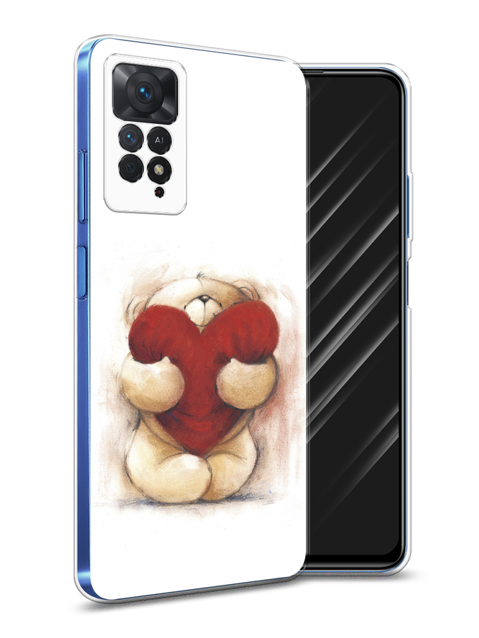 

Чехол Awog на Xiaomi Redmi Note 11 Pro "Мишка с сердцем 1", Разноцветный, 315650-6