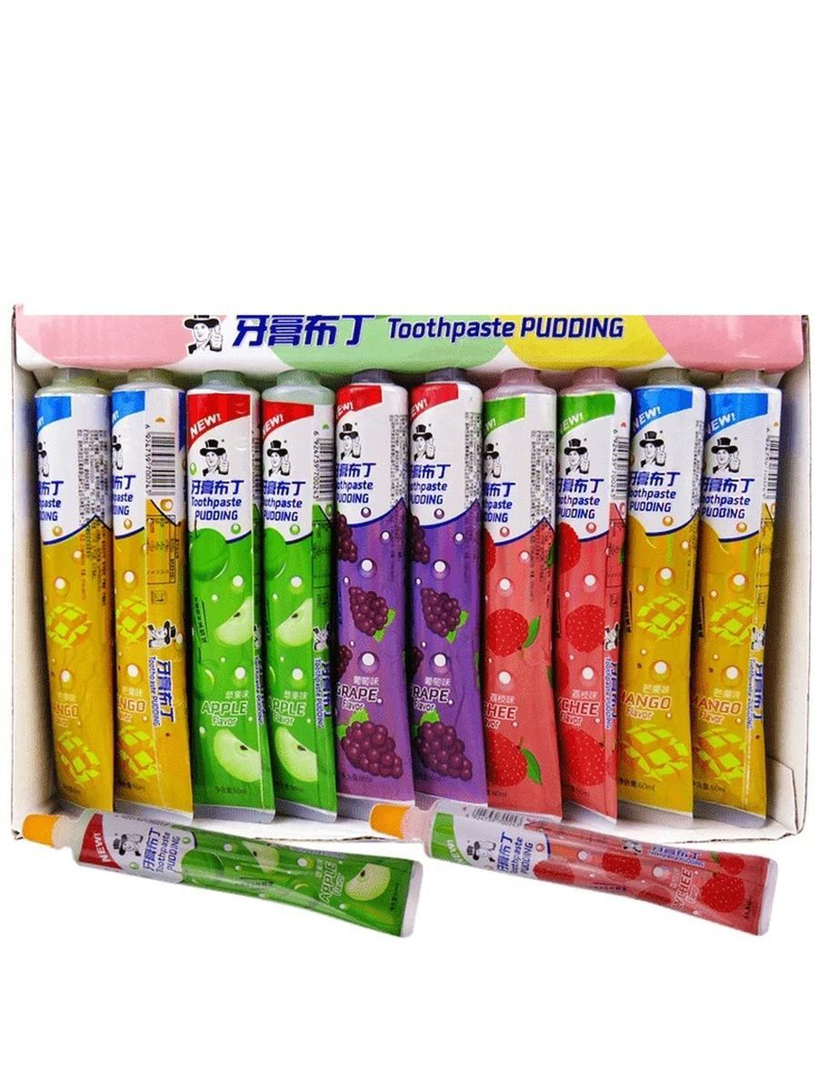 Конфеты жидкие Deer DaDa зубная паста 4 вкуса 60 г х 30 шт