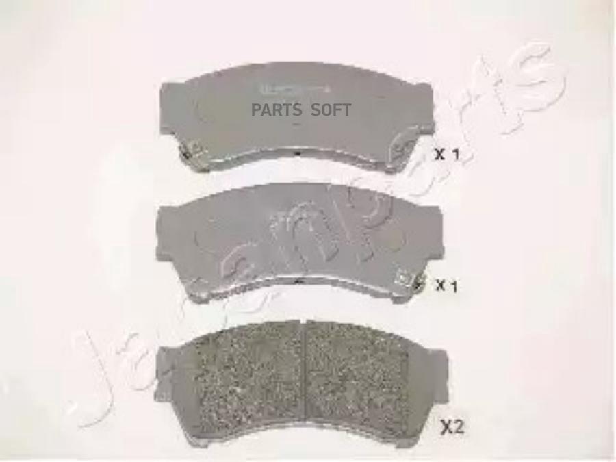 

Монтажный комплект тормозных колодок Japanparts PA346AF