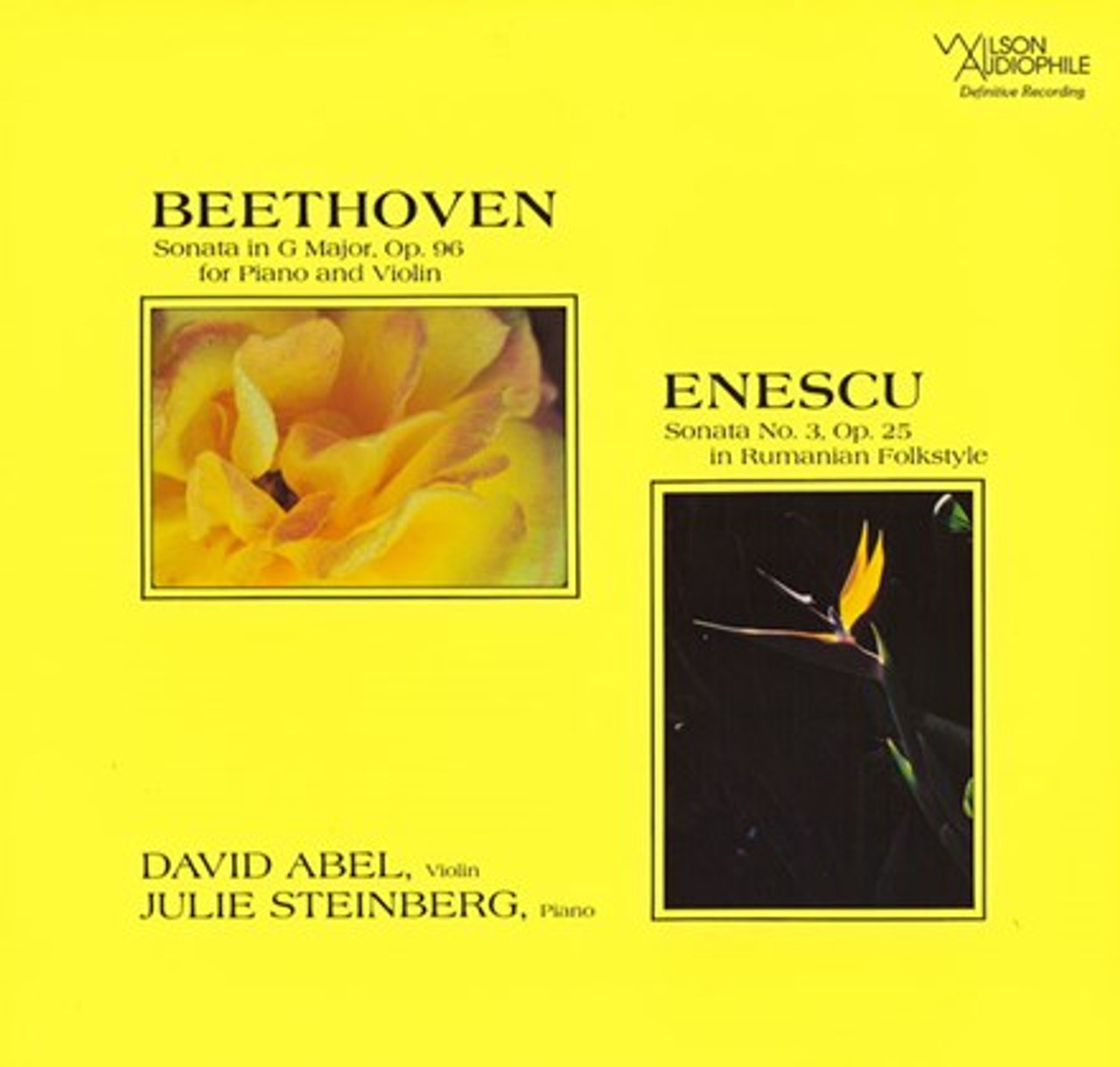 

David Abel & Julie Steinberg Beethoven: Violin Sonata Op.96 / Enescu: Sonata No.3, Beethoven: Violin Sonata Op.96 / Enescu: Sonata No.3