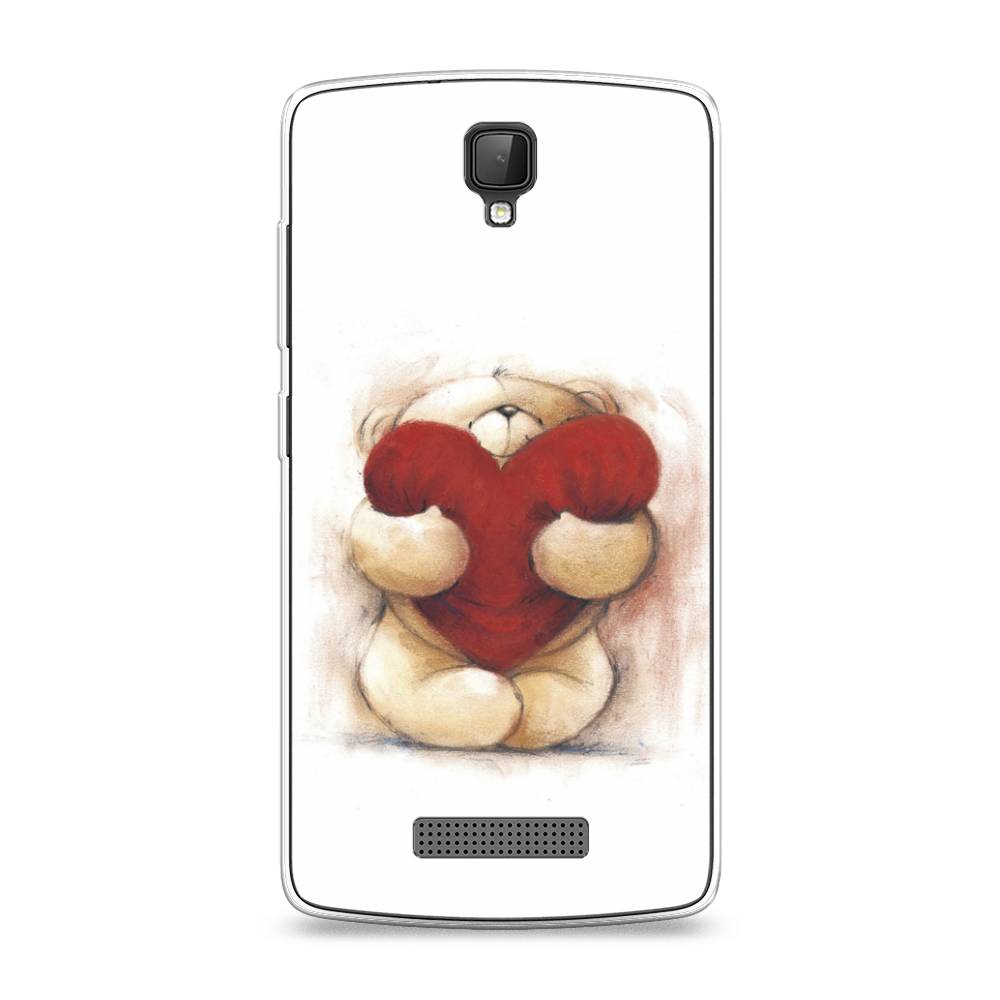 

Чехол Awog на ZTE Blade L5 (L5 Plus) / ЗТЕ Блэйд L5 (L5 Plus) "Мишка с сердцем 1", 130350-6