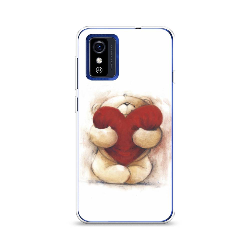 

Чехол Awog на ZTE Blade L9 / ЗТЕ Блэйд L9 "Мишка с сердцем 1", Разноцветный, 135250-6