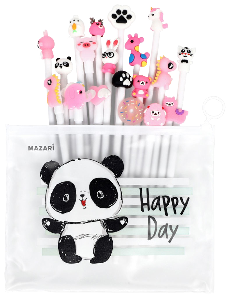 

Набор ручек шариковых MAZARi Cartoon White, синие, 0,7 мм, 20 шт.