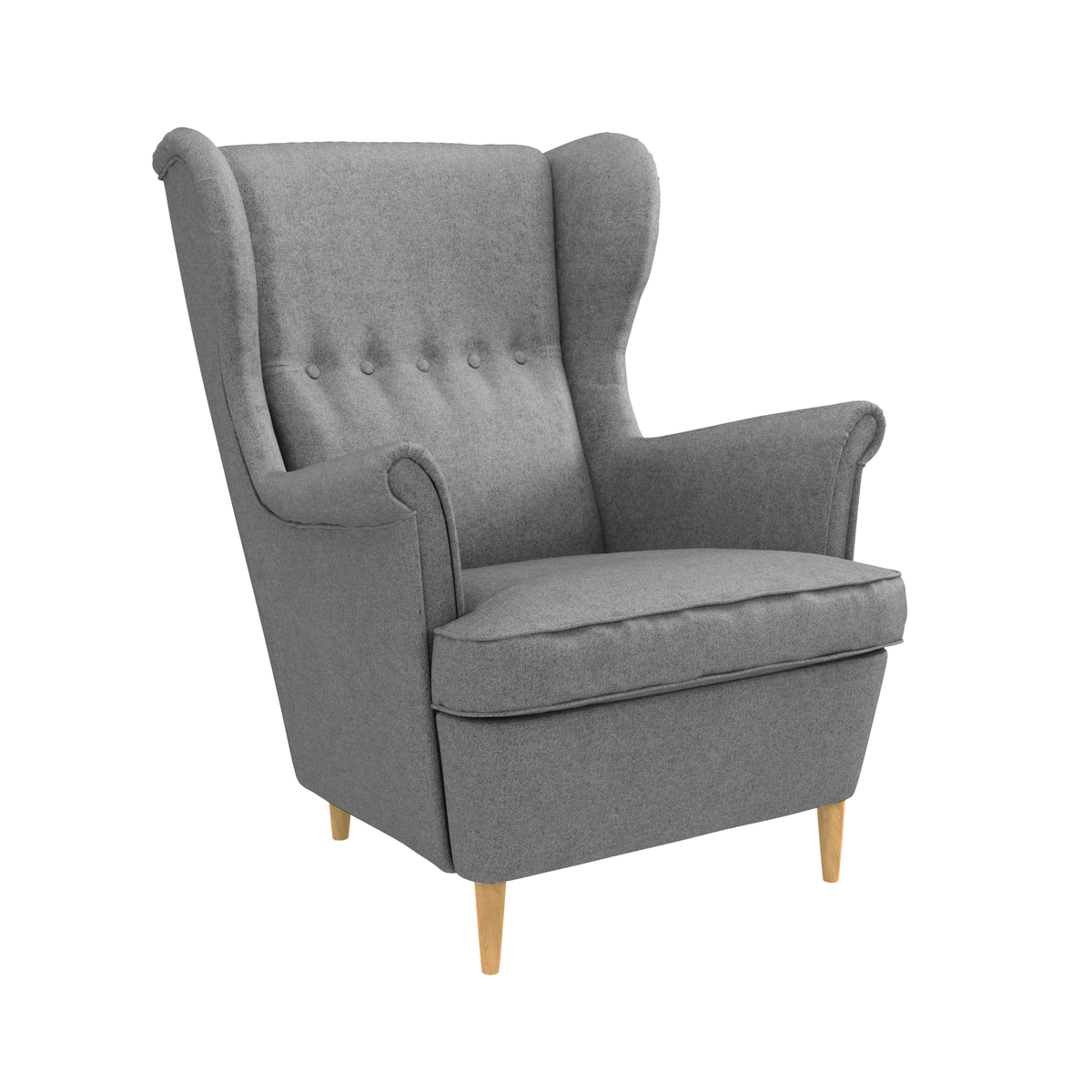 фото Кресло тканевое бенон sawana серый (рогожка) d1 furniture