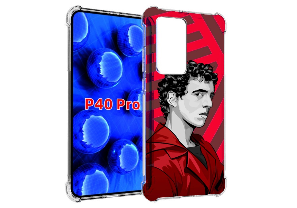 

Чехол MyPads Рио-бумажный-дом для Huawei P40 Pro противоударный, Прозрачный, Tocco