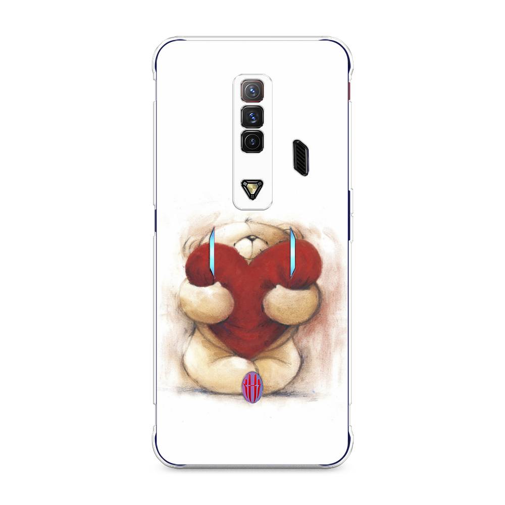 

Чехол Awog на ZTE Nubia Red Magic 7 / ЗТЕ Нубиа Ред Мэджик 7 "Мишка с сердцем 1", Разноцветный, 135950-6