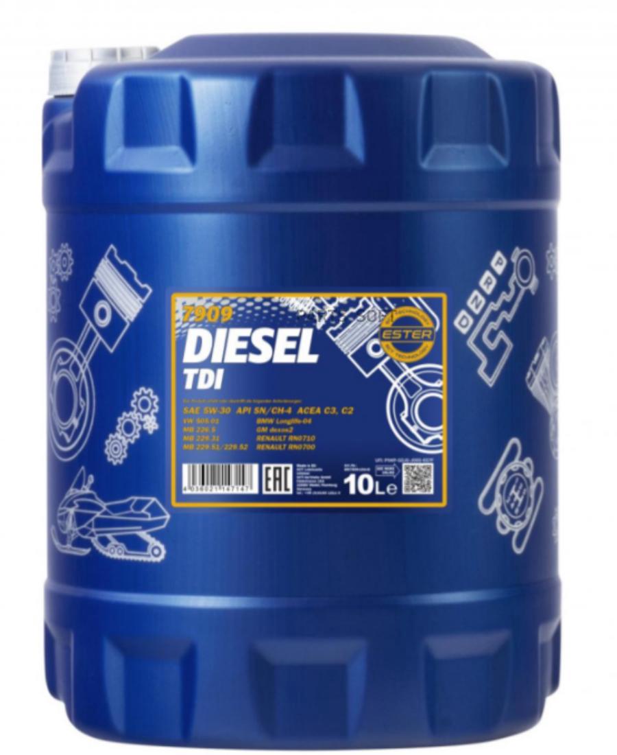

Моторное масло MANNOL синтетическое DIESEL TDI 5W30 ACEA C2 C3 10л