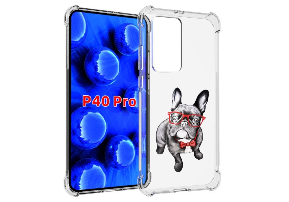 Чехол MyPads Стильняга для Huawei P40 Pro противоударный