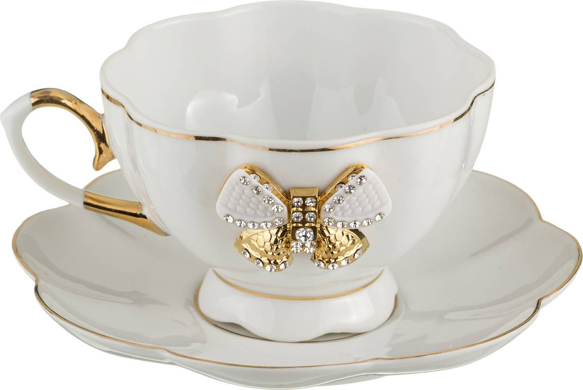 

Чайная пара фарфор Lefard Venezia 200мл 55-2518, Белый, венеция