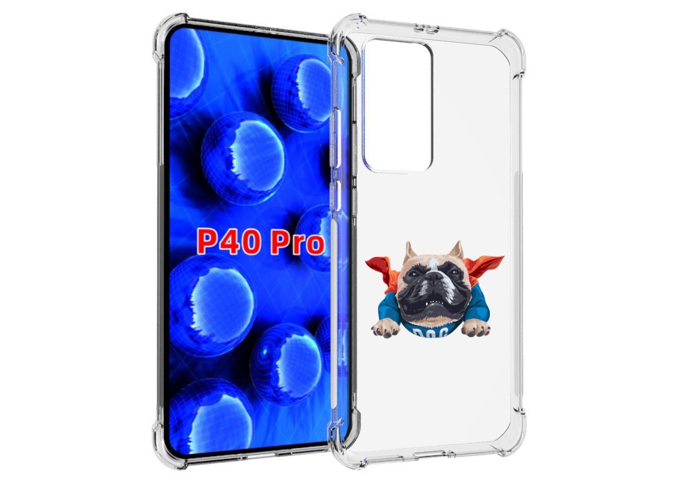 

Чехол MyPads Супер-Дог для Huawei P40 Pro противоударный, Прозрачный, Tocco
