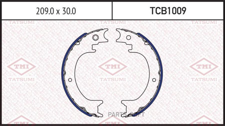 

Тормозные колодки Tatsumi барабанные TCB1009