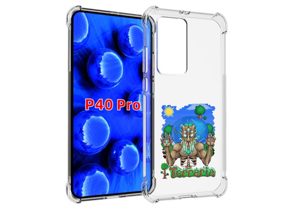 

Чехол MyPads Террария для Huawei P40 Pro противоударный, Прозрачный, Tocco