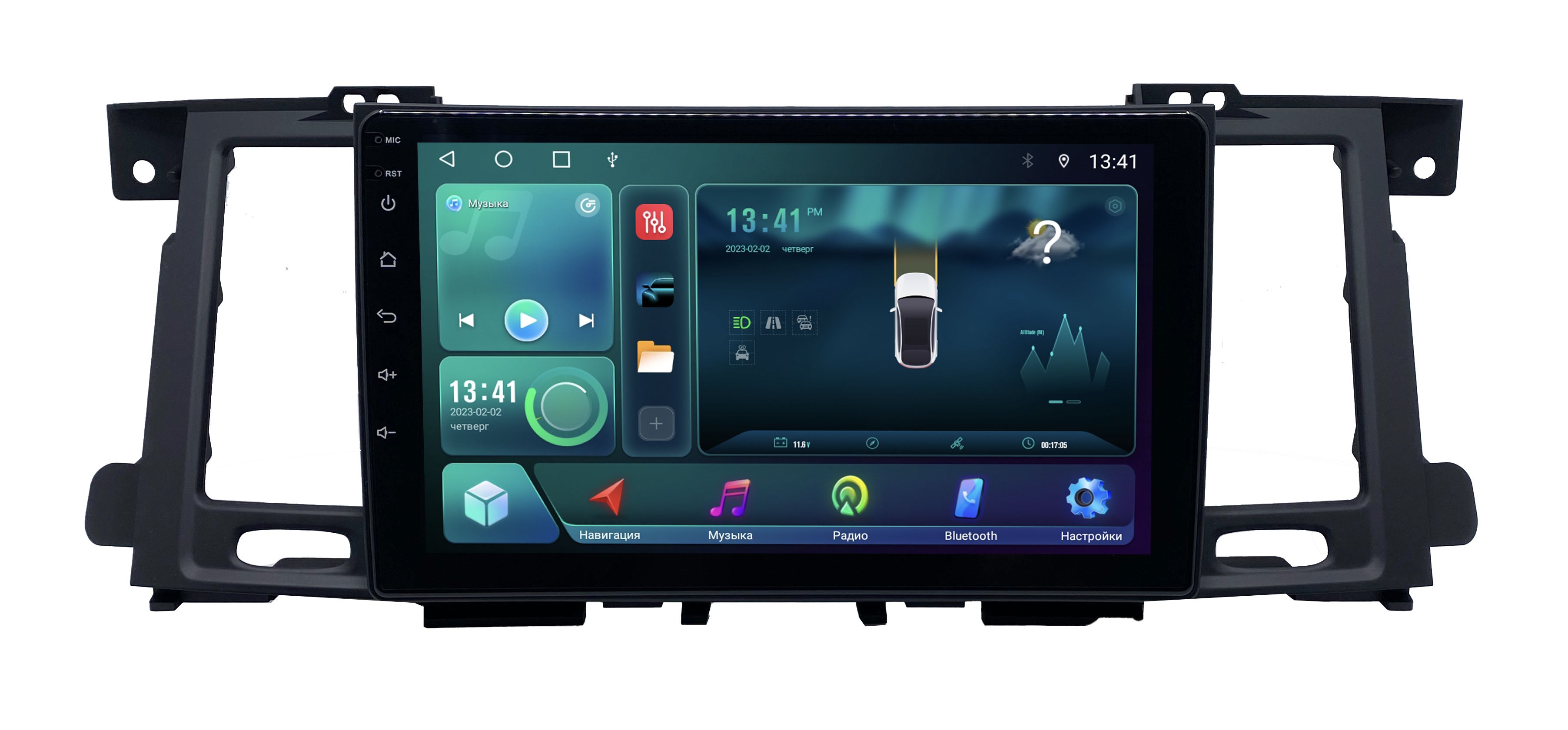 Штатная магнитола ANDROID Nissan Patrol Y62 + рест. (2010-2019) , Android 12, 6/128 GB Мул