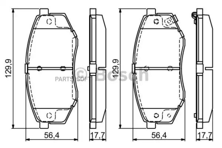 

Тормозные колодки Bosch 0986494692