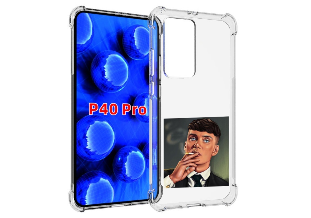 

Чехол MyPads Томас-Шелби для Huawei P40 Pro противоударный, Прозрачный, Tocco