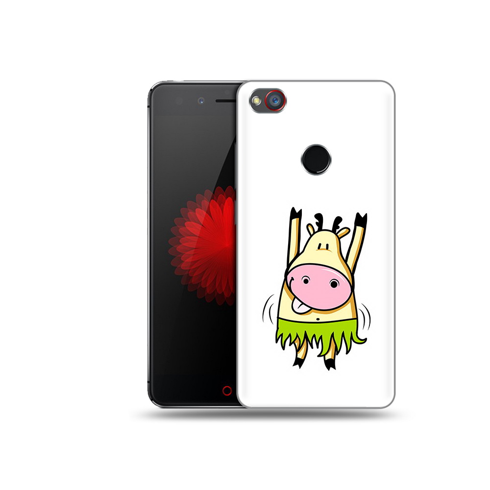 

Чехол MyPads Tocco для ZTE Nubia Z11 Веселая корова (PT48017.468.42), Прозрачный, Tocco
