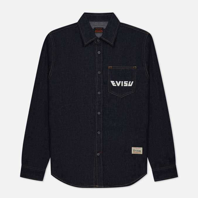 

Рубашка мужская Evisu 2EAHTM2SL151XXDN-INDW синяя M, 2EAHTM2SL151XXDN-INDW