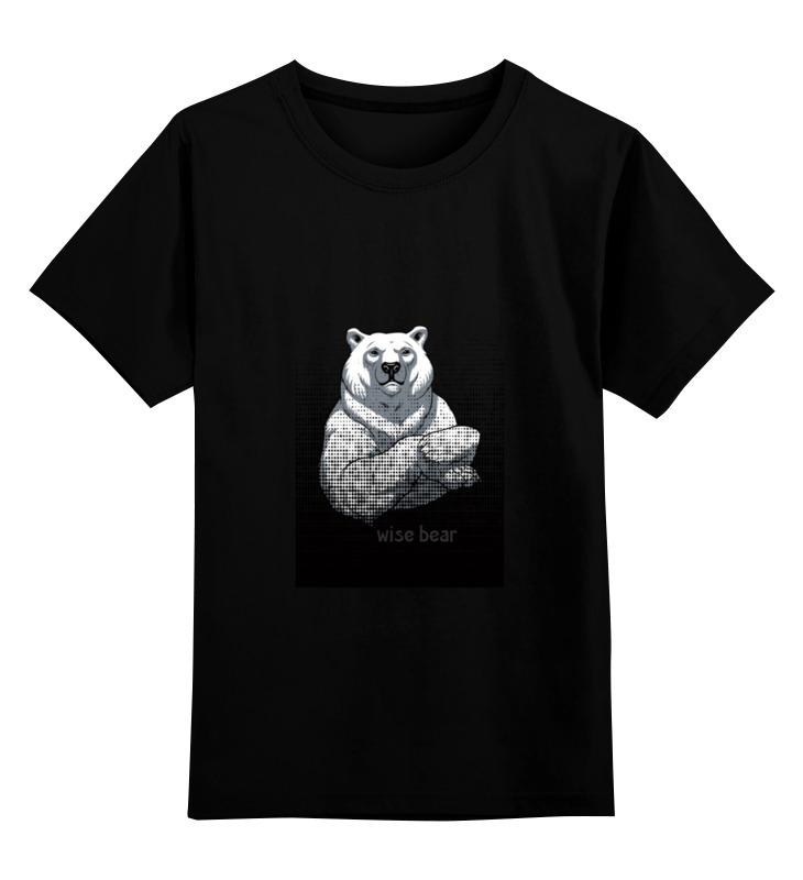 

Футболка детская Printio Wise bear цв. белый р. 128, Wise bear