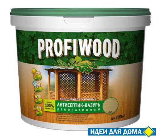 

Антисептик-лазурь EMPILS PROFIWOOD декоративный атмосферостойкий бесцветный 9кг
